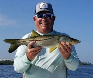 flats fishing snook in Apollo Beach