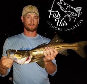 flats fishing at night in Tampa Bay